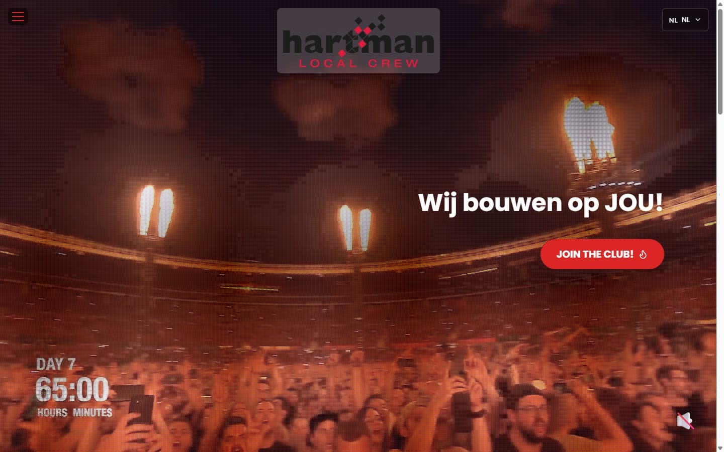 Homepage van Hartman Local Crew
